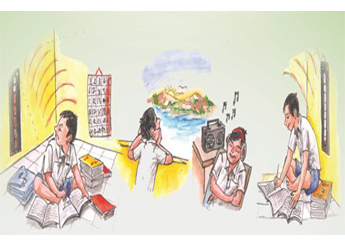 Device to monitor mental stress in students - Photo