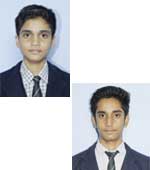 volunteer Diptanshu Malviya and Mukul Malviya