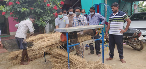 Image of Paddy Straw Cutter for Mushroom Bed Preparation
