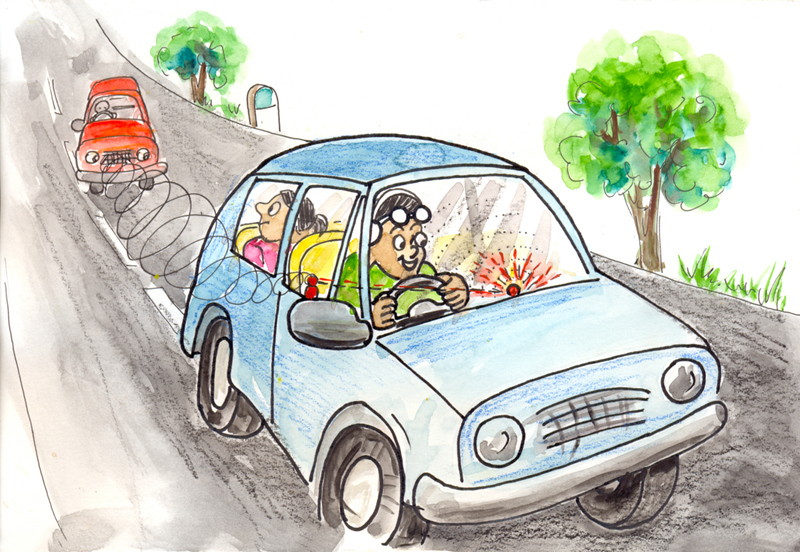 Image of Vibrator based overtake alarm