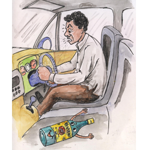 System to prevent drunken drivers from driving - Photo