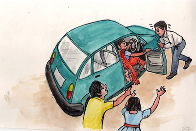 Safety device for doors, specially in automobiles - Photo