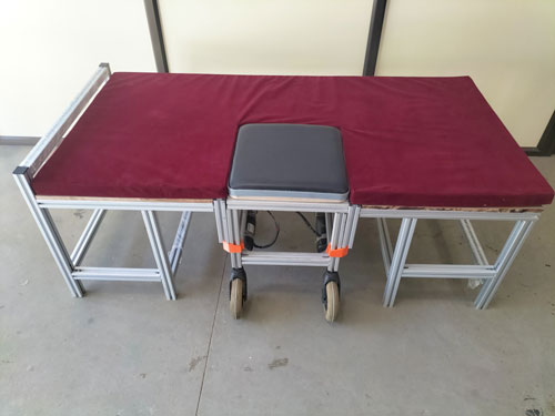 Image of Bed with integrated wheel chair