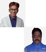 volunteer Shyambir Singh and Ved Prakash