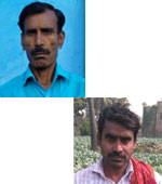 volunteer Rajmani Singhand Mukesh Kumar Singh