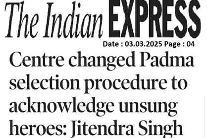 Image of Indian Express Article